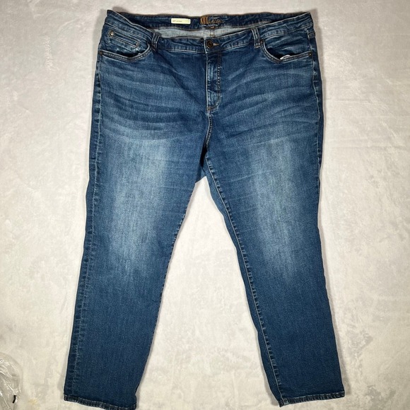 Kut from the Kloth Denim - Kut from the Kloth Katy Boyfriend Jeans Plus Size 22W Medium Wash Blue Denim